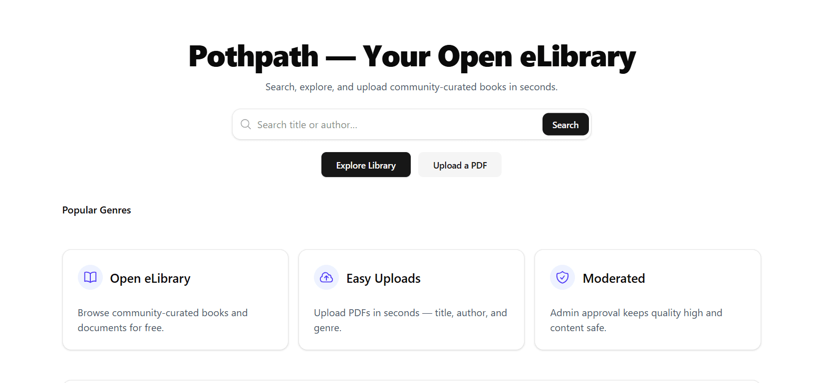 Pothpath - Open eLibrary